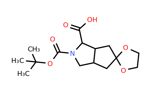 CAS 1638759-49-5 | 2-[(tert-butoxy)carbonyl]-hexahydro-1H-spiro[cyclopenta[c]pyrrole-5,2'-[1,3]dioxolane]-3-carboxylic acid