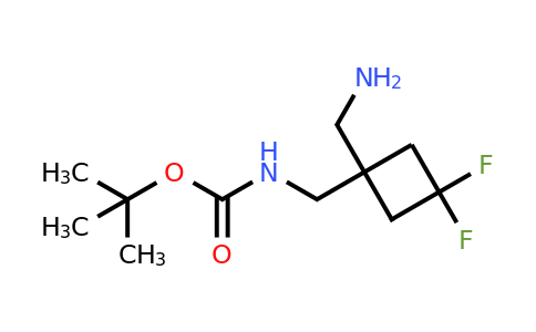 CAS 1638759-66-6 | tert-butyl N-{[1-(aminomethyl)-3,3-difluorocyclobutyl]methyl}carbamate
