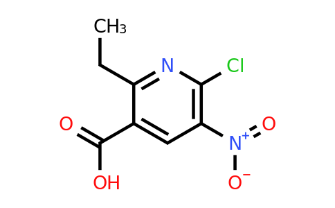 CAS 1638760-08-3 | 6-chloro-2-ethyl-5-nitro-pyridine-3-carboxylic acid