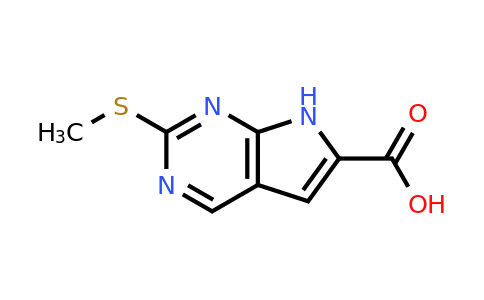 CAS 1638760-13-0 | 2-(methylsulfanyl)-7H-pyrrolo[2,3-d]pyrimidine-6-carboxylic acid