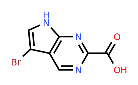 CAS 1638760-16-3 | 5-bromo-7H-pyrrolo[2,3-d]pyrimidine-2-carboxylic acid