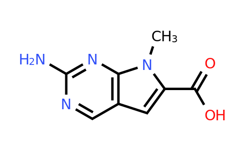 CAS 1638760-46-9 | 2-amino-7-methyl-7H-pyrrolo[2,3-d]pyrimidine-6-carboxylic acid