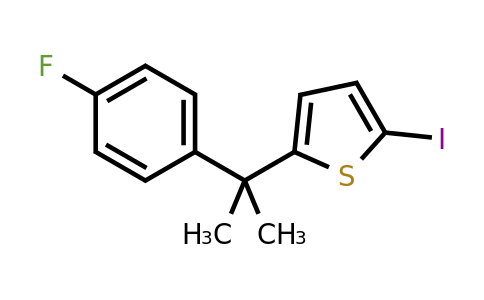 CAS 1638760-62-9 | 2-[2-(4-fluorophenyl)propan-2-yl]-5-iodothiophene