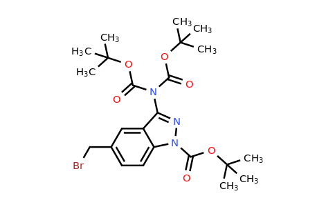 CAS 1638760-63-0 | tert-butyl 3-{bis[(tert-butoxy)carbonyl]amino}-5-(bromomethyl)-1H-indazole-1-carboxylate