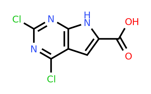 CAS 1638760-72-1 | 2,4-dichloro-7H-pyrrolo[2,3-d]pyrimidine-6-carboxylic acid
