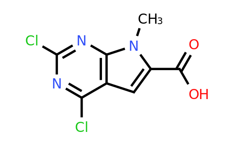 CAS 1638760-84-5 | 2,4-dichloro-7-methyl-7H-pyrrolo[2,3-d]pyrimidine-6-carboxylic acid