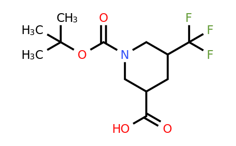 CAS 1638761-15-5 | 1-[(tert-butoxy)carbonyl]-5-(trifluoromethyl)piperidine-3-carboxylic acid