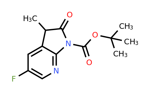 CAS 1638761-17-7 | tert-butyl 5-fluoro-3-methyl-2-oxo-1H,2H,3H-pyrrolo[2,3-b]pyridine-1-carboxylate