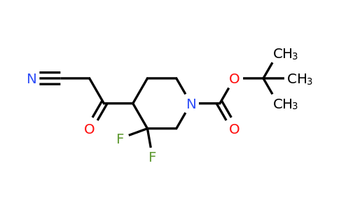 CAS 1638761-18-8 | tert-butyl 4-(2-cyanoacetyl)-3,3-difluoropiperidine-1-carboxylate
