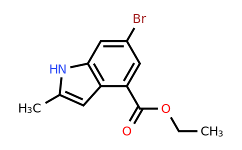 CAS 1638761-23-5 | ethyl 6-bromo-2-methyl-1H-indole-4-carboxylate