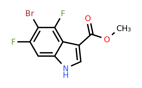 CAS 1638763-46-8 | methyl 5-bromo-4,6-difluoro-1H-indole-3-carboxylate