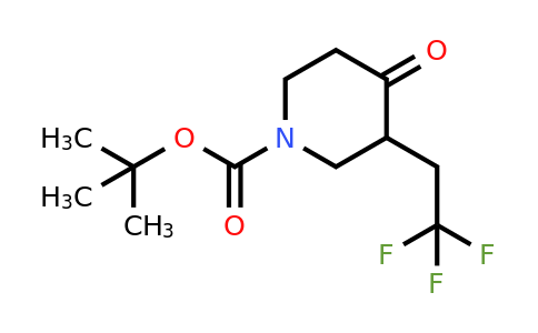 CAS 1638763-75-3 | tert-butyl 4-oxo-3-(2,2,2-trifluoroethyl)piperidine-1-carboxylate