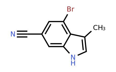 CAS 1638764-19-8 | 4-bromo-3-methyl-1H-indole-6-carbonitrile