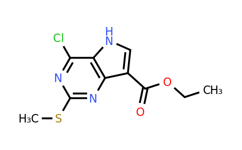 CAS 1638764-53-0 | ethyl 4-chloro-2-(methylsulfanyl)-5H-pyrrolo[3,2-d]pyrimidine-7-carboxylate