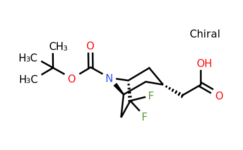CAS 1638764-96-1 | exo-8-boc-6,6-difluoro-8-azabicyclo[3.2.1]octane-3-acetic acid