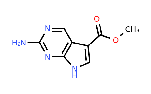methyl 2-amino-7H-pyrrolo[2,3-d]pyrimidine-5-carboxylate
