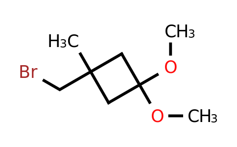 1-(bromomethyl)-3,3-dimethoxy-1-methylcyclobutane