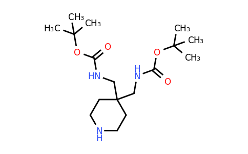 CAS 1638767-54-0 | tert-butyl N-{[4-({[(tert-butoxy)carbonyl]amino}methyl)piperidin-4-yl]methyl}carbamate