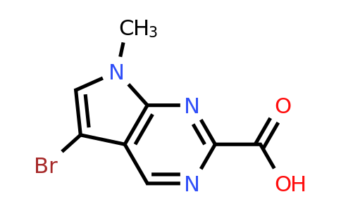 CAS 1638767-55-1 | 5-bromo-7-methyl-7H-pyrrolo[2,3-d]pyrimidine-2-carboxylic acid