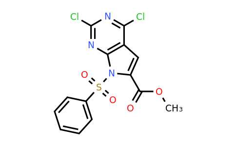 CAS 1638767-60-8 | methyl 7-(benzenesulfonyl)-2,4-dichloro-7H-pyrrolo[2,3-d]pyrimidine-6-carboxylate