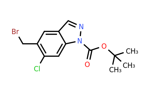 CAS 1638768-03-2 | tert-butyl 5-(bromomethyl)-6-chloro-1H-indazole-1-carboxylate