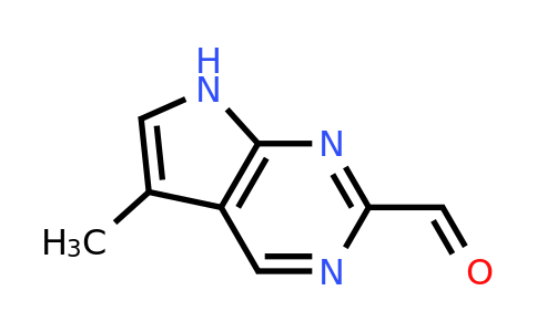 5-methyl-7H-pyrrolo[2,3-d]pyrimidine-2-carbaldehyde