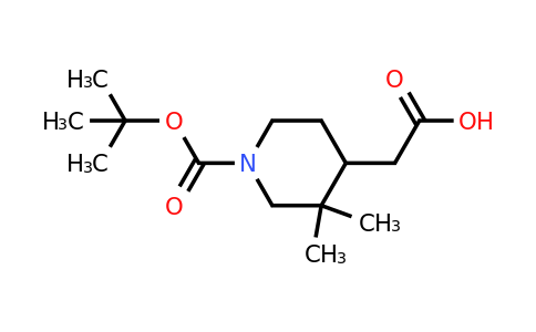 CAS 1638768-07-6 | 2-{1-[(tert-butoxy)carbonyl]-3,3-dimethylpiperidin-4-yl}acetic acid