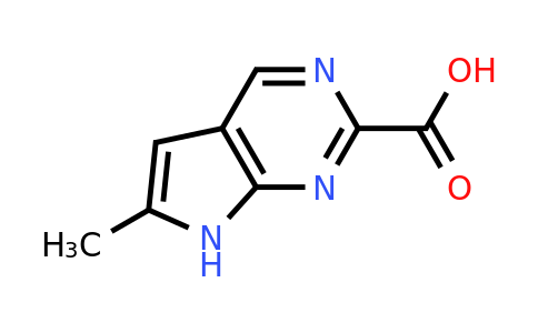 CAS 1638771-08-0 | 6-methyl-7H-pyrrolo[2,3-d]pyrimidine-2-carboxylic acid