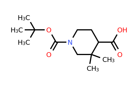 CAS 1638771-27-3 | 1-[(tert-butoxy)carbonyl]-3,3-dimethylpiperidine-4-carboxylic acid