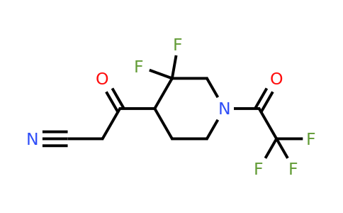 CAS 1638771-64-8 | 3-[3,3-difluoro-1-(trifluoroacetyl)piperidin-4-yl]-3-oxopropanenitrile