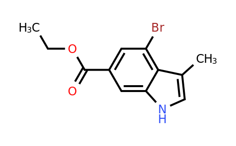 CAS 1638771-70-6 | ethyl 4-bromo-3-methyl-1H-indole-6-carboxylate