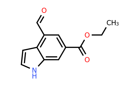 CAS 1638771-89-7 | ethyl 4-formyl-1H-indole-6-carboxylate