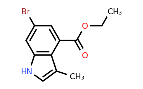 CAS 1638772-14-1 | ethyl 6-bromo-3-methyl-1H-indole-4-carboxylate