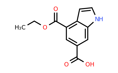 CAS 1638772-15-2 | 4-(ethoxycarbonyl)-1H-indole-6-carboxylic acid