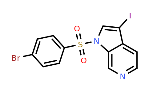 CAS 1638772-30-1 | 1-((4-bromophenyl)sulfonyl)-3-iodo-1H-pyrrolo[2,3-c]pyridine