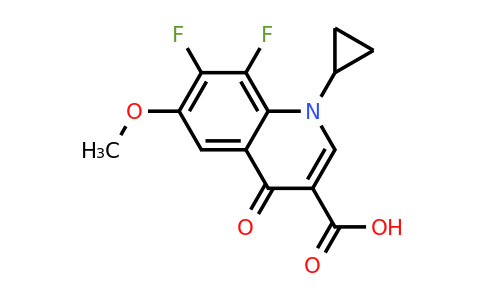 CAS 1641561-55-8 | 1-Cyclopropyl-7,8-difluoro-6-methoxy-4-oxo-1,4-dihydroquinoline-3-carboxylic acid