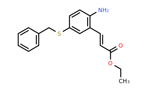 CAS 1641578-95-1 | (E)-ethyl 3-(2-amino-5-(benzylthio)phenyl)acrylate
