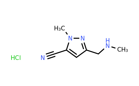 CAS 1643141-20-1 | 2-methyl-5-(methylaminomethyl)pyrazole-3-carbonitrile hydrochloride