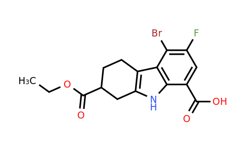 CAS 1643156-19-7 | 4-bromo-7-ethoxycarbonyl-3-fluoro-6,7,8,9-tetrahydro-5H-carbazole-1-carboxylic acid