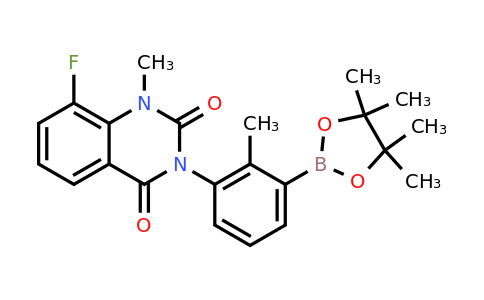 CAS 1643446-65-4 | (3S)-8-Fluoro-1-methyl-3-[2-methyl-3-(4,4,5,5-tetramethyl-1,3,2-dioxaborolan-2-yl)phenyl]-2,4(1H,3H)-quinazolinedione