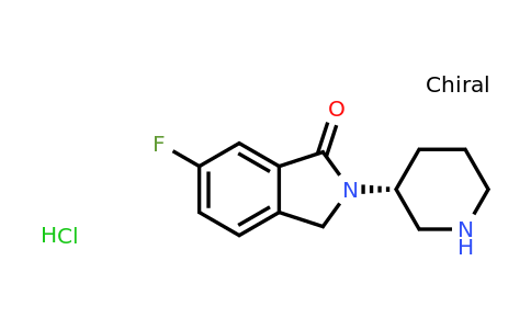 CAS 1643571-00-9 | (R)-6-Fluoro-2-(piperidin-3-yl)isoindolin-1-one hydrochloride