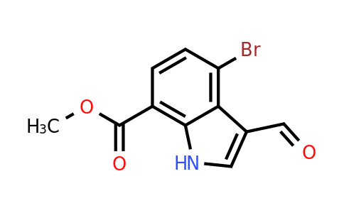 CAS 1643573-87-8 | Methyl 4-bromo-3-formyl-1H-indole-7-carboxylate