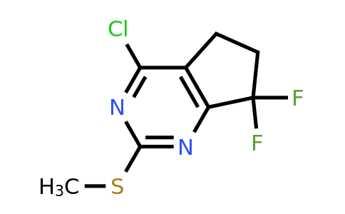 CAS 1644414-78-7 | 4-chloro-7,7-difluoro-2-methylsulfanyl-5,6-dihydrocyclopenta[d]pyrimidine