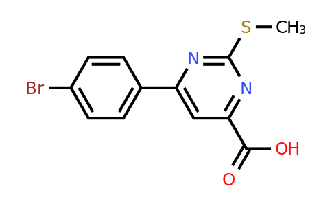 6-(4-Bromophenyl)-2-(methylthio)pyrimidine-4-carboxylic acid