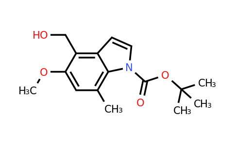 CAS 1644667-10-6 | tert-butyl 4-(hydroxymethyl)-5-methoxy-7-methyl-indole-1-carboxylate