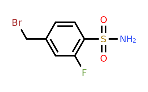 CAS 1645275-47-3 | 4-(bromomethyl)-2-fluoro-benzenesulfonamide