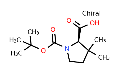 CAS 1645565-12-3 | (R)-1-(tert-Butoxycarbonyl)-3,3-dimethylpyrrolidine-2-carboxylic acid