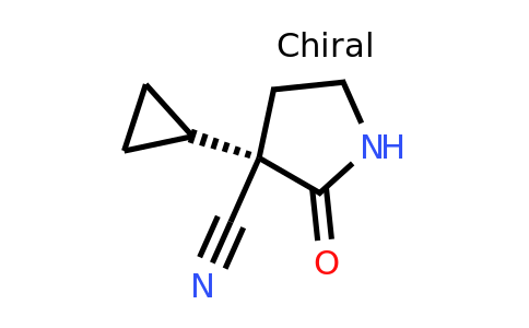 CAS 1649467-99-1 | (3S)-3-cyclopropyl-2-oxo-pyrrolidine-3-carbonitrile