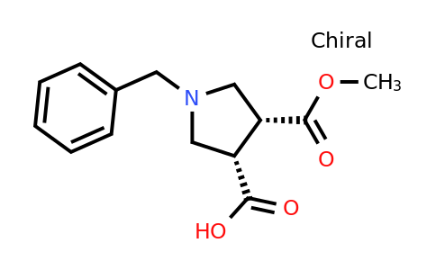 CAS 165036-59-9 | cis-1-benzyl-4-methoxycarbonyl-pyrrolidine-3-carboxylic acid