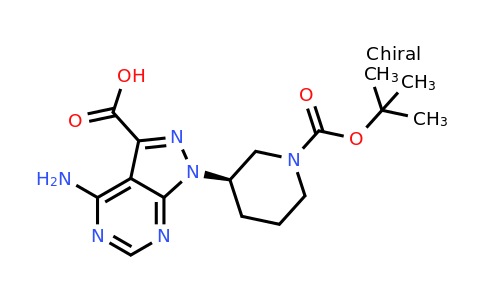 CAS 1654728-11-6 | 4-amino-1-[(3R)-1-[(tert-butoxy)carbonyl]piperidin-3-yl]-1H-pyrazolo[3,4-d]pyrimidine-3-carboxylic acid